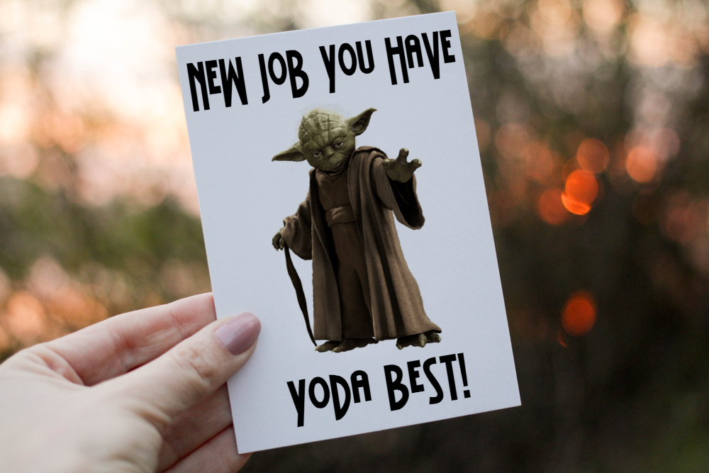 Yoda New Job Card, You're The Best Yoda New Job Card - Click Image to Close